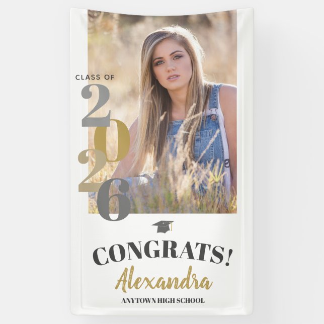Class of 2026 Vertical Photo Graduation Banner (Vertical)