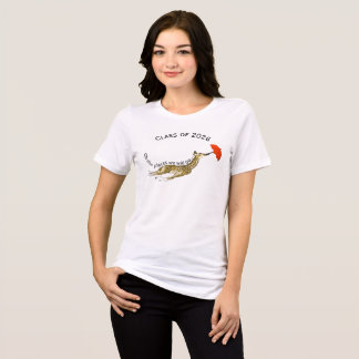 Class of 2026  Whimsical Giraffe Red Umbrella  Tri-Blend Shirt
