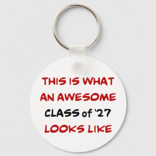 class of 2027, awesome keychain (Front)