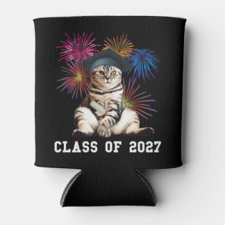 Class of 2027 Cat Lover Can Cooler