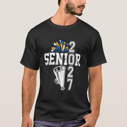 Class of 2027 Cheerleading Senior 27 Player Team G T-Shirt