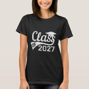 Class of 2027 graduation 2027 senior first day of T-Shirt