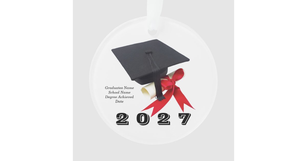 Class of 2027 Graduation Day by Janz Ornament | Zazzle