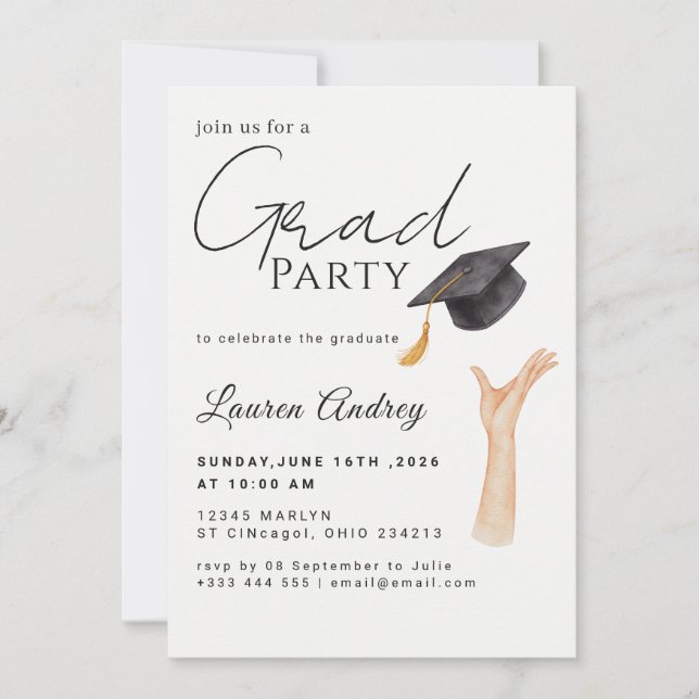 Class of 2027 Graduation Party Invite (Front)