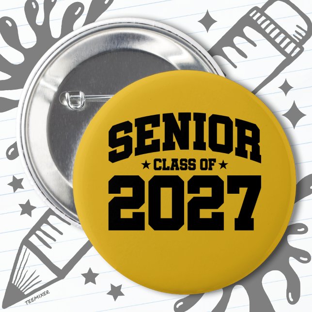 Class of 2027 High School Graduation Senior 2027 Button (Creator Uploaded)