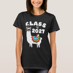 Class Of 2027 Llama First Day Of 5th Grade Tee Gro