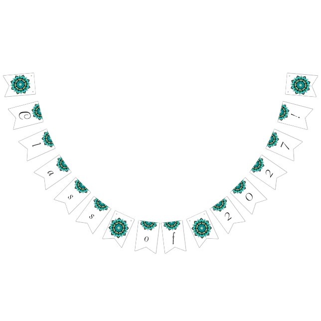 Class of 2027! Mandala in aqua Bunting Flags (All)