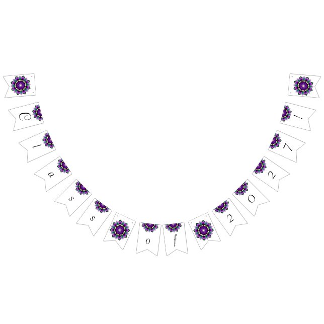 Class of 2027! Mandala in purple Bunting Flags (All)