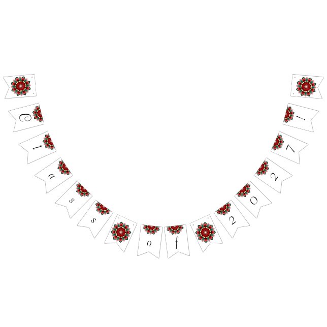 Class of 2027! Mandala in red Bunting Flags (All)
