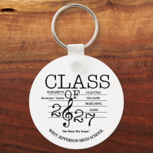 Class of 2027 Marching Band Graduation Keychain