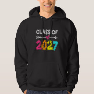 Class Of 2027 Senior 2027 Grow With Me School Grad Hoodie