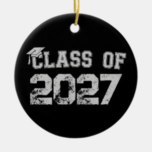 Class Of 2027 Senior Graduation 2026 Graduate Ceramic Ornament
