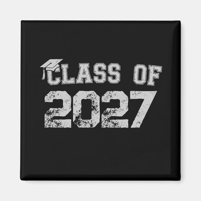 Class Of 2027 Senior Graduation 2026 Graduate Magnet (Front)