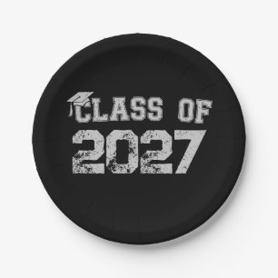 Class Of 2027 Senior Graduation 2026 Graduate Paper Plates