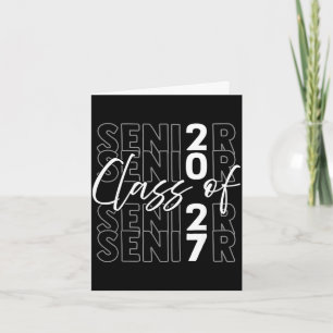 Class of 2027 shirt senior 2027 graduation card