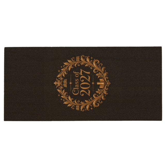 Class of 2027 wood flash drive (Back)