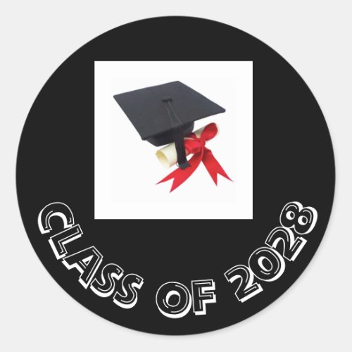 Class of 2028 Black Cap Sticker by Janz