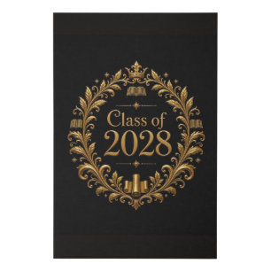 Class of 2028 faux canvas print