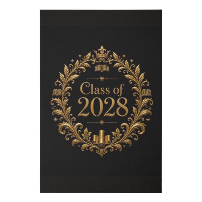 Class of 2028 faux canvas print (Front)