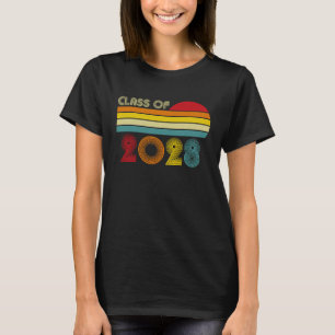 Class of 2028 Grow With Me Sixth grade Graduate Vi T-Shirt