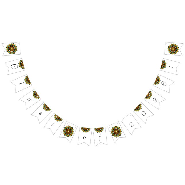 Class of 2028! Mandala in yellow & tan Bunting Flags (All)