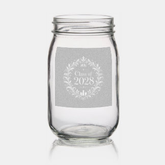 Class of 2028 mason jar