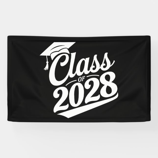 Class Of 2028 Proud Graduate Graduation Banner (Horizontal)