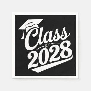 Class Of 2028 Proud Graduate Graduation Napkins