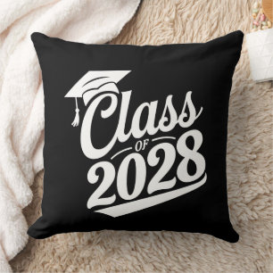 Class Of 2028 Proud Graduate Graduation Throw Pillow