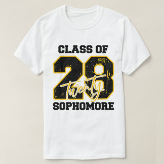 Class of 2028 Sophomore High School Back to School T-Shirt