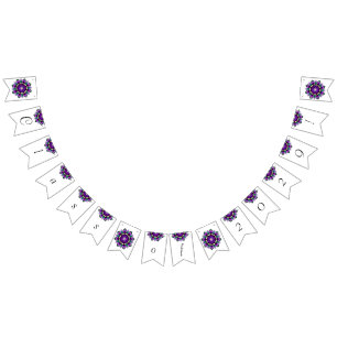 Class of 2029! Mandala in purple Bunting Flags