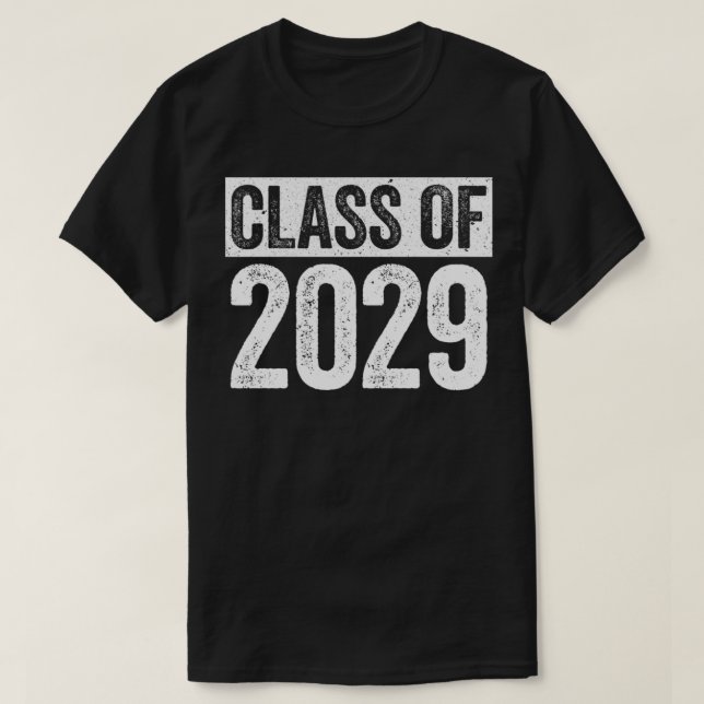Class Of 2029  Senior 2029 Graduation Gift  T-Shirt (Design Front)