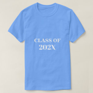 Class Of 202X Future Graduate Custom Add Year Blue T-Shirt