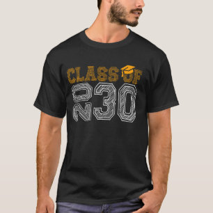 Class Of 2030 Grow With Me Class 2030 Idea Senior T-Shirt