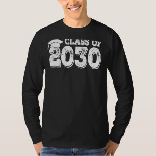 Class Of 2030 Grow With Me Graduation First Day Of T-Shirt