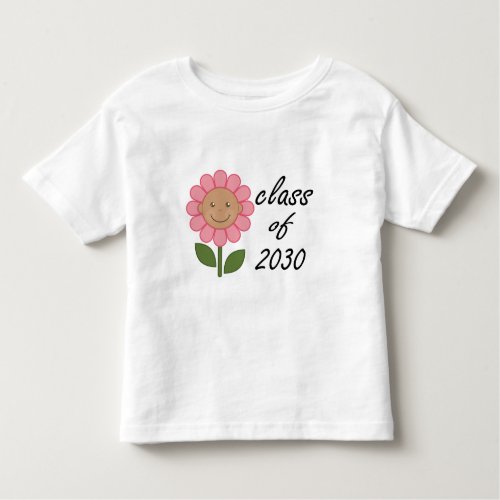 Class of 2030 Pink Daisy Toddler T_shirt