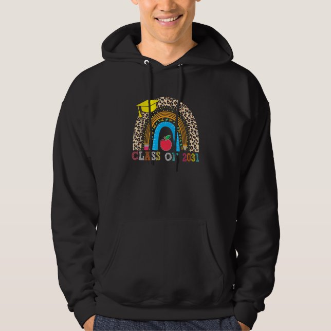 Class Of 2031 Graduation Last Day Of School Rainbo Hoodie (Front)