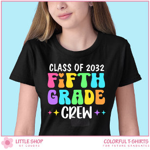 Class of 2032 Fifth Grade Crew Back to School T-Shirt