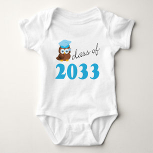 Class Of 2033 Blue Owl Baby T-shirt Baby Bodysuit