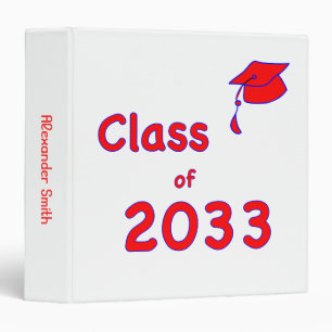 Class of 2033 Custom 3 Ring Binder