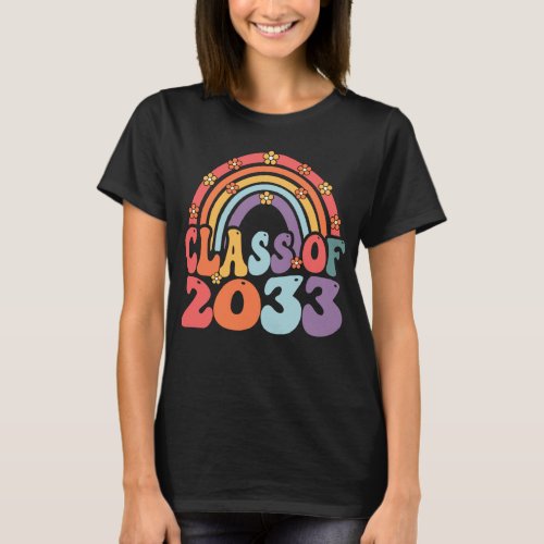 Class Of 2033 Grow With Me First Day Of School T_Shirt
