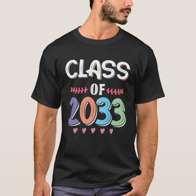 Class Of 2033 Grow With Me Future Graduate Teacher T-Shirt (Front)