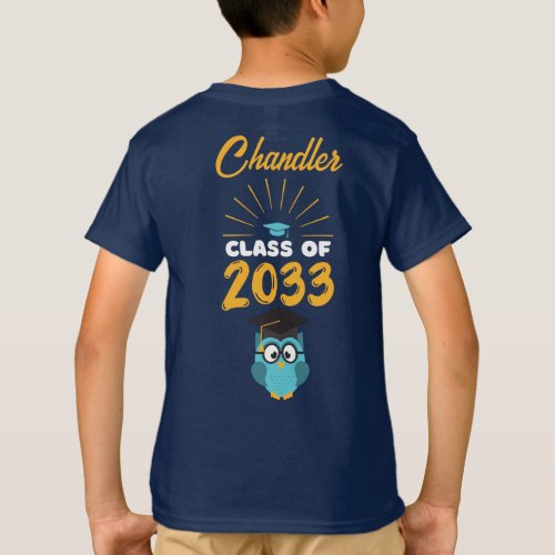 Class of 2033 Owl Future Graduate T_Shirt
