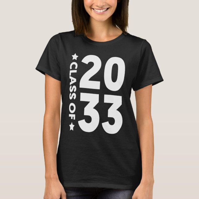 Class Of 2033  Senior 2033 Graduation T-Shirt (Front)