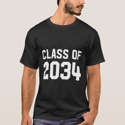 Class Of 2034 Grow With Me First Day Of School Gra T_Shirt