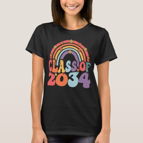 Class Of 2034 Grow With Me First Day Of School T_Shirt