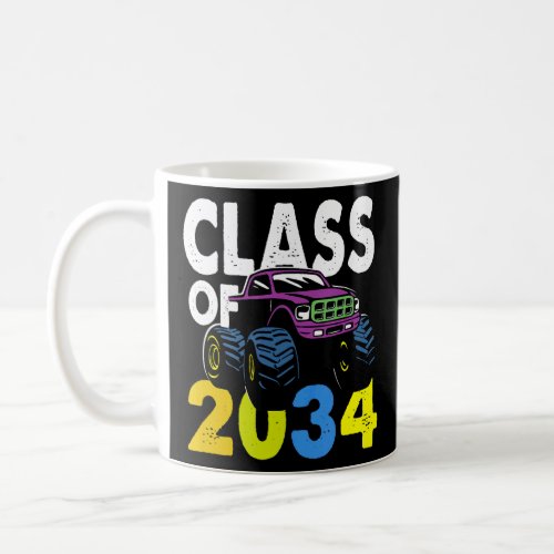 Class Of 2034 Monster Truck Kindergarten Grow With Coffee Mug