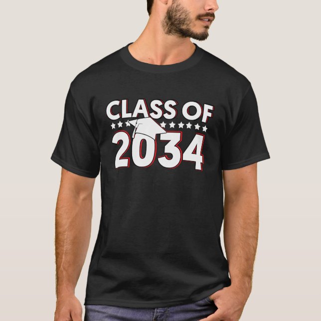 Class Of 2034  Senior 2034 Graduation T-Shirt (Front)