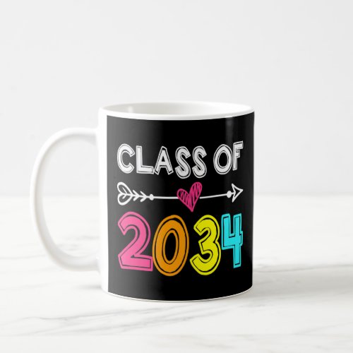 Class Of 2034 Senior 2034 Grow With Me School Grad Coffee Mug