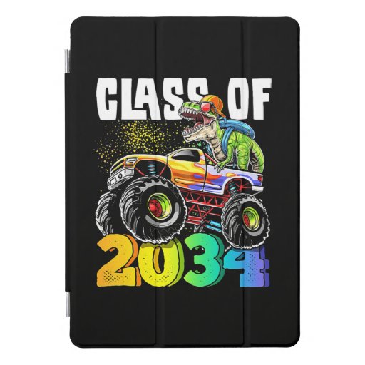 Class of 2034 T Rex Dino Monster Truck iPad Pro Cover